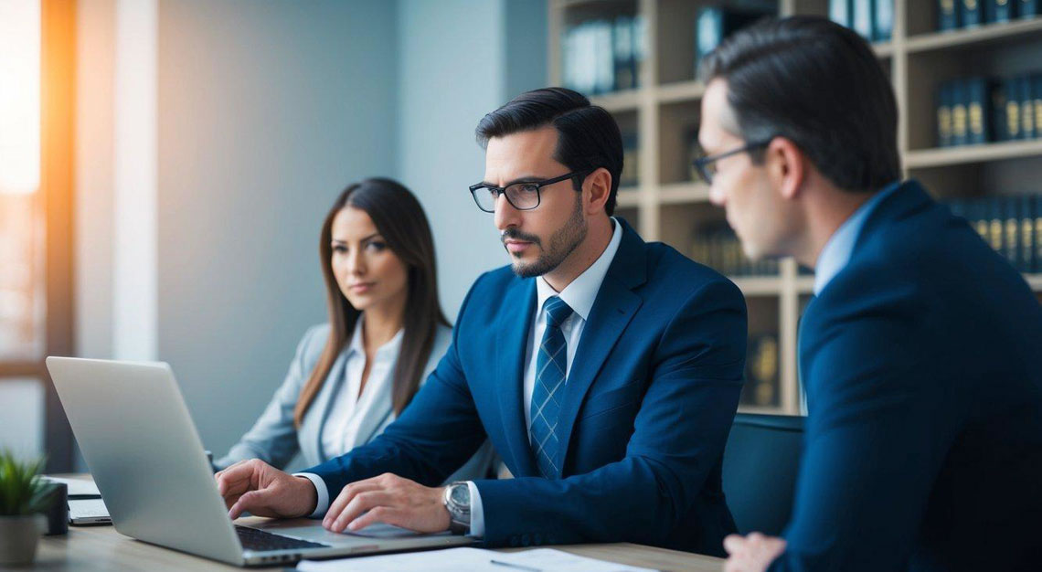 A computer crime lawyer in Arizona investigates cyber breaches and defends clients in court, using legal documents and technological evidence